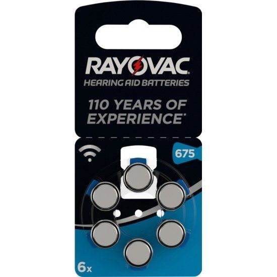 Батарейка для слуховых аппаратов RAYOVAC ACOUSTIC SPECIAL 675 / PR44 / ZA675, 6 шт  #1