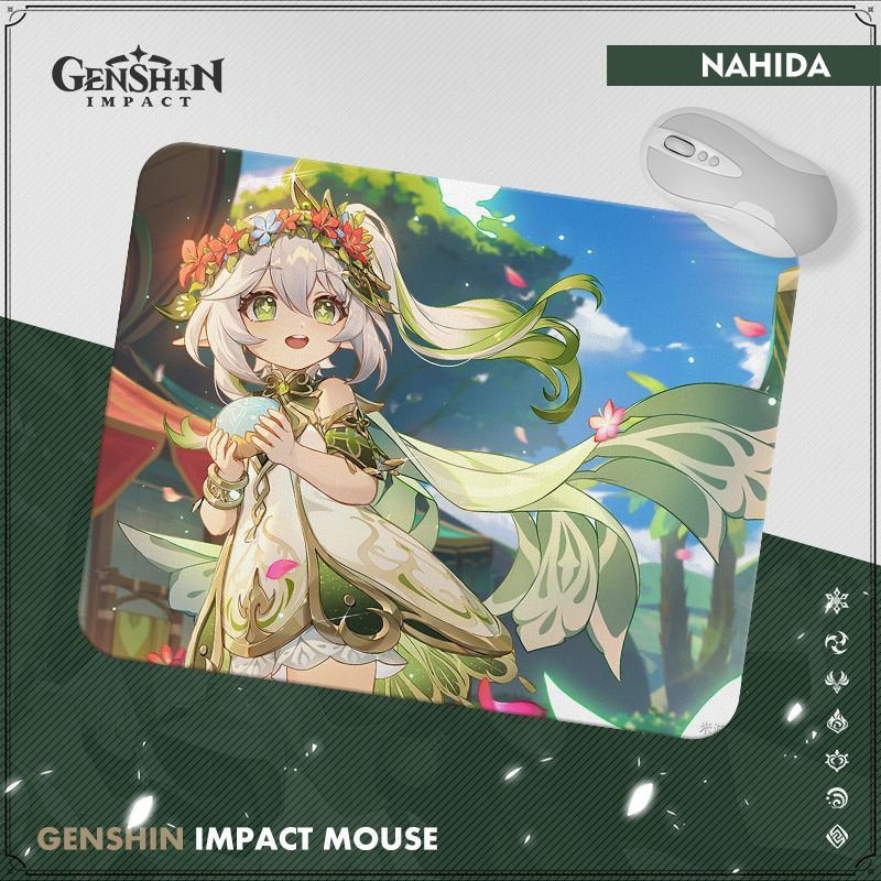 Нахида Genshin Impact (Геншин Импакт) Коврик для мыши компьютерный 20*25 см  #1