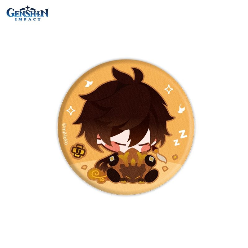 Значок Chibi Character Cloth Badge Geo Archon Zhongli 6974096533879 #1