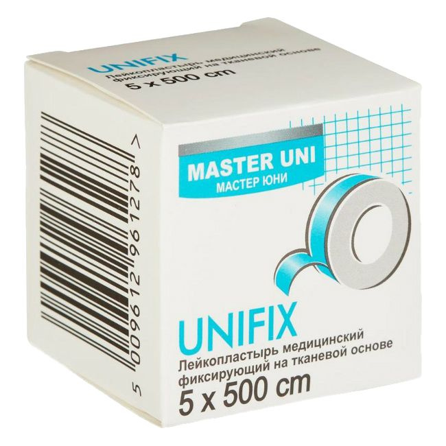 Master Uni Unifix Лейкопластырь на тканевой основе 5 х 500 см 1 шт #1