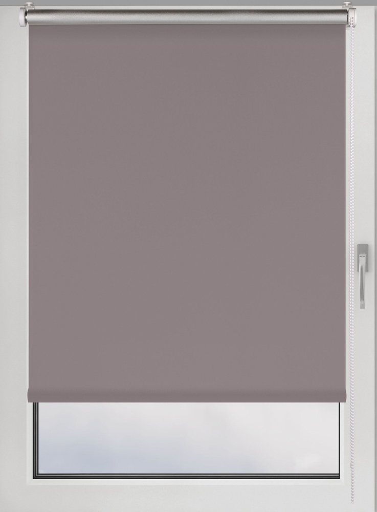 Штора рулонная блэкаут Silver 70х250см на окно серый #1
