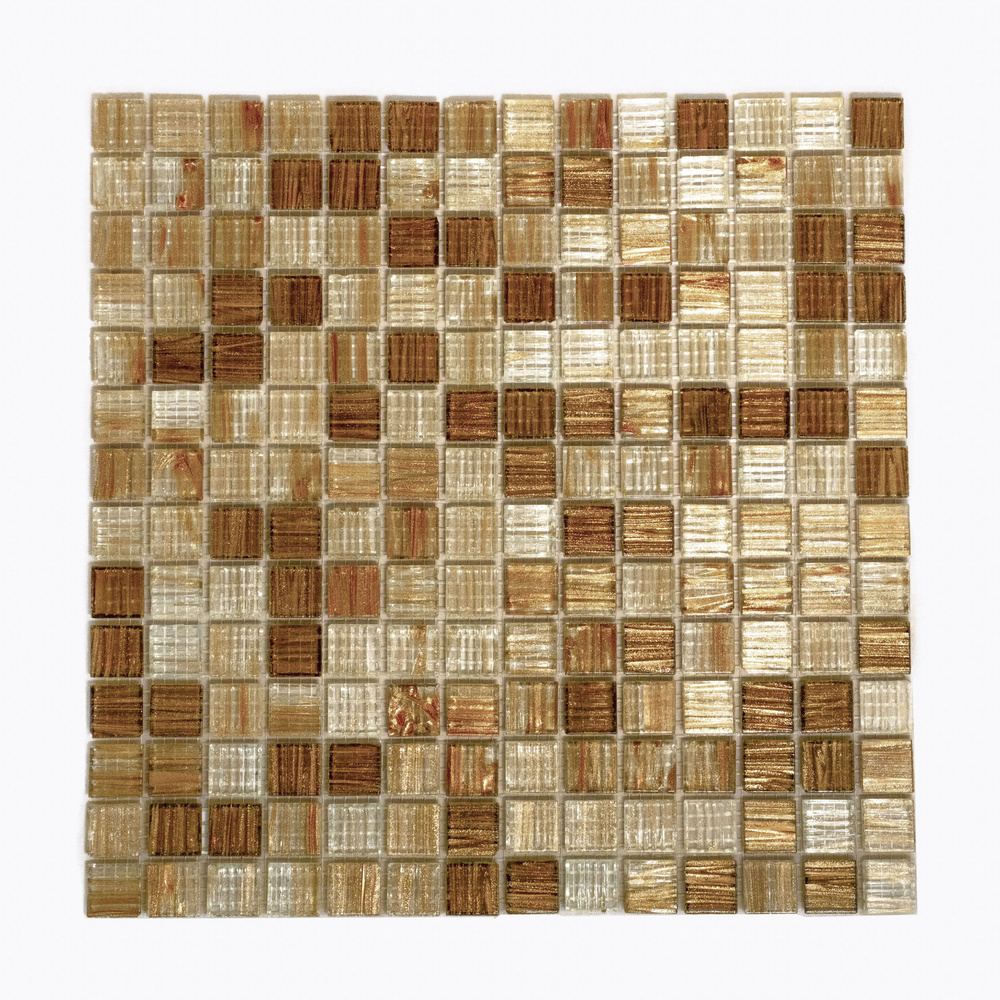 Плитка мозаика MIRO (серия Aurum №14), универсальная стеклянная плитка мозаика для ванной комнаты и кухни, #1