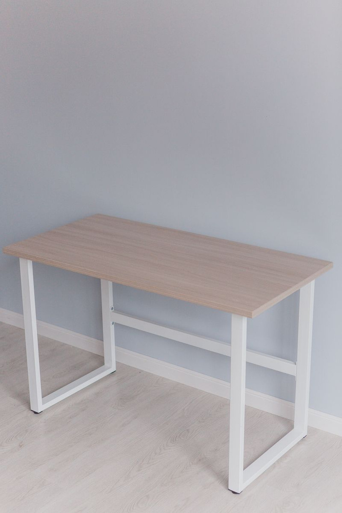 Стол компьютерный Good Desk Loft,размер 75х55х75 см, цвет шимо светлый, цвет ножек белый  #1