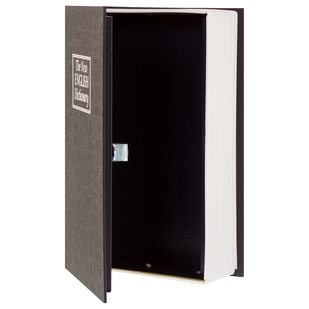 Книга-сейф для мелких ценностей 155х245х55 мм 0.8 л цвет черный  #1