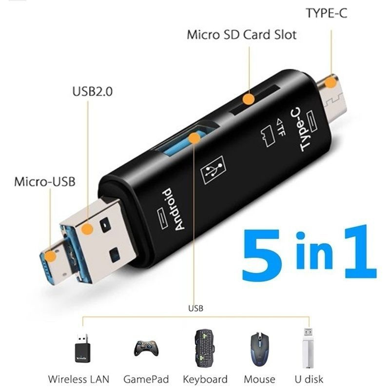 Usb TypeC/Usb/Micro Usb/Tf/SD кардридер #1