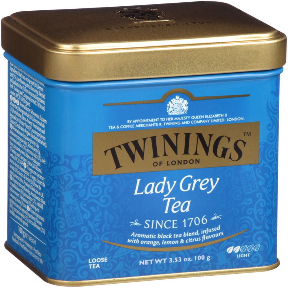 Twinings Lady Grey / Леди Грей чай черный с бергамотом 100 г ж/б #1