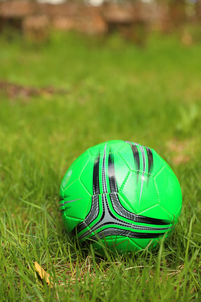 Мяч для мини-футбола, 4 размер, зеленый #1