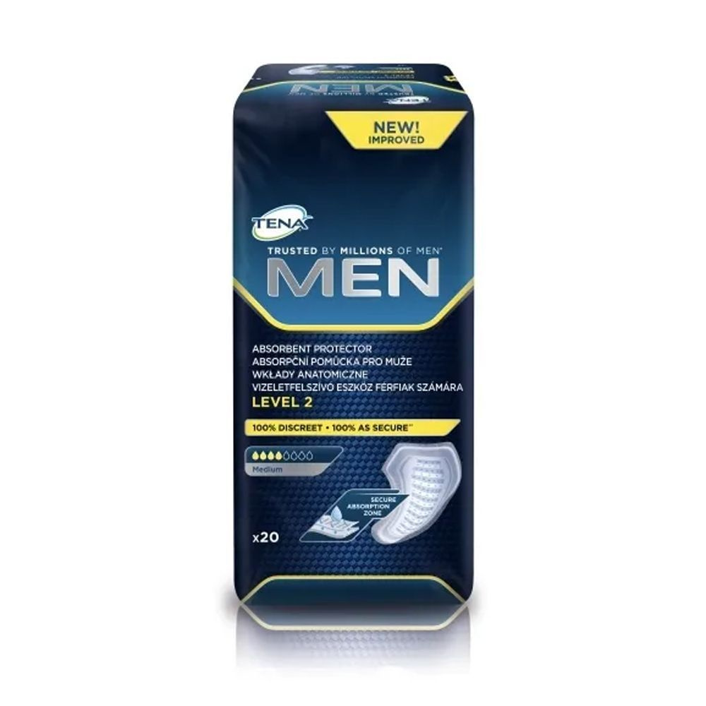 Прокладки урологические для мужчин Tena Men Level 2 Medium, 4 капли, 500 мл, 20 штук  #1