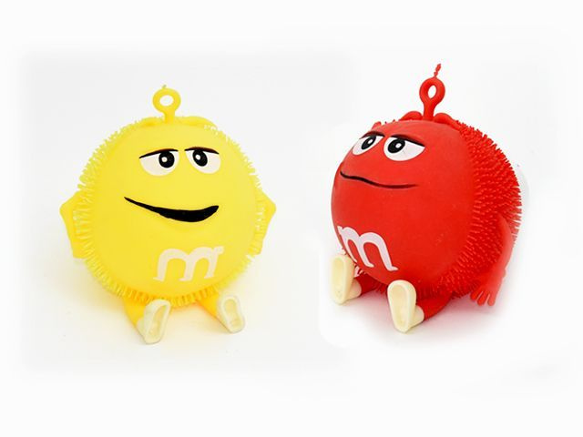 Набор M&M's 2 игрушки светяшки антистресс 15 см, желтый и красный  #1