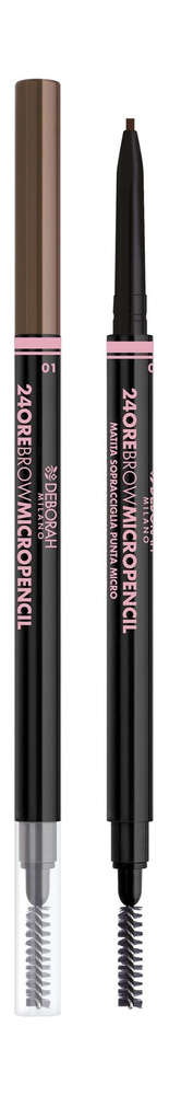 DEBORAH MILANO Карандаш для бровей 24 Ore Brow Micropencil, 0,1 г, 01 #1