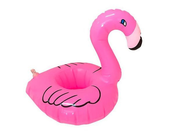 Игрушка надувная фламинго, подстаканник для напитков, пляжный  #1