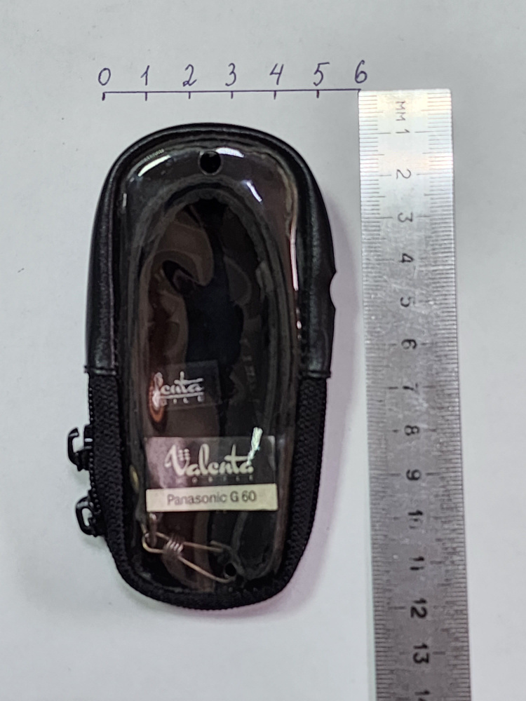 Чехол для кнопочного телефона с молнией / Кожаный чехол для Panasonic G60, со шнурком на запястье, с #1