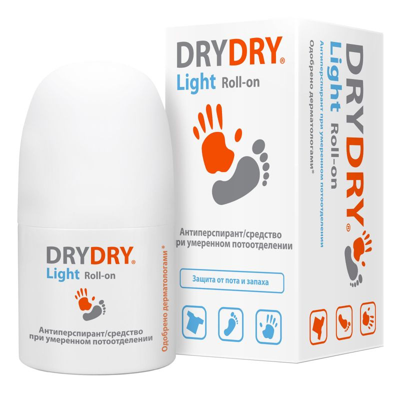 Средство при умеренном потоотделении DRY DRY Light, 50 мл #1