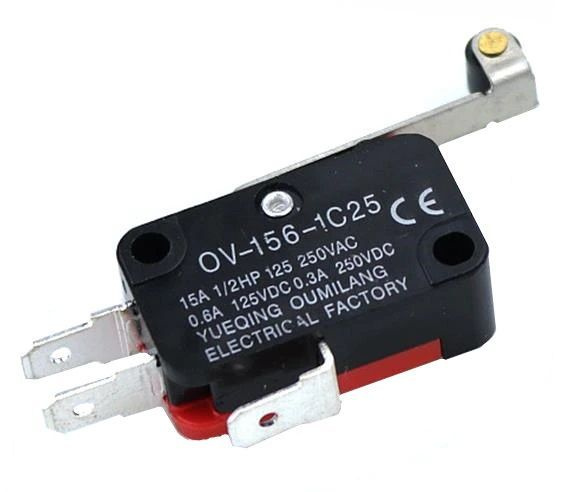 Микровыключатель (концевик) OV-156-1C25 для микроволновой печи, водонагревателя, гриля и других приборов #1
