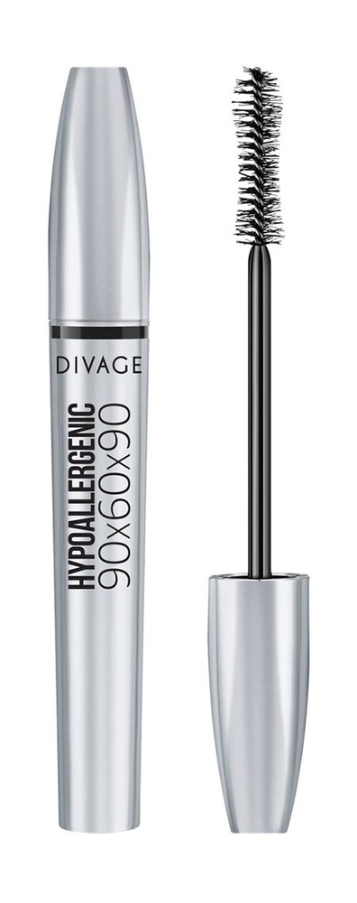 Гипоаллергенная тушь для объема и удлинения ресниц / Divage 90х60х90 Hypoallergenic Mascara  #1