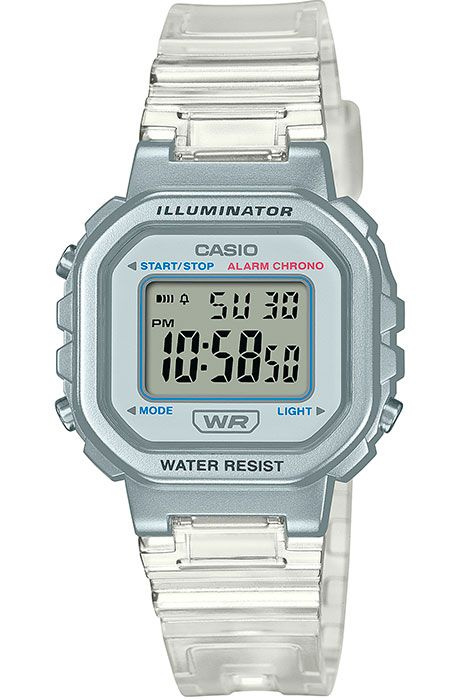 Электронные женские наручные часы Casio Collection LA-20WHS-7A с подсветкой, будильником и секундомером #1