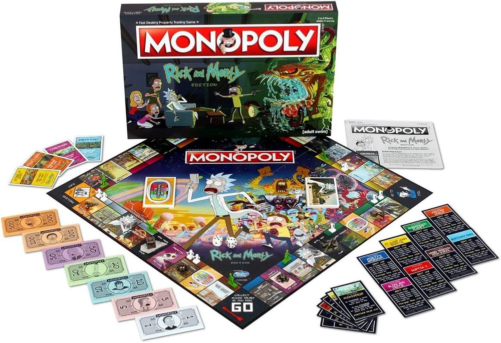 Настольная игра Monopoly Rick and Morty Монополия Рик и Морти #1
