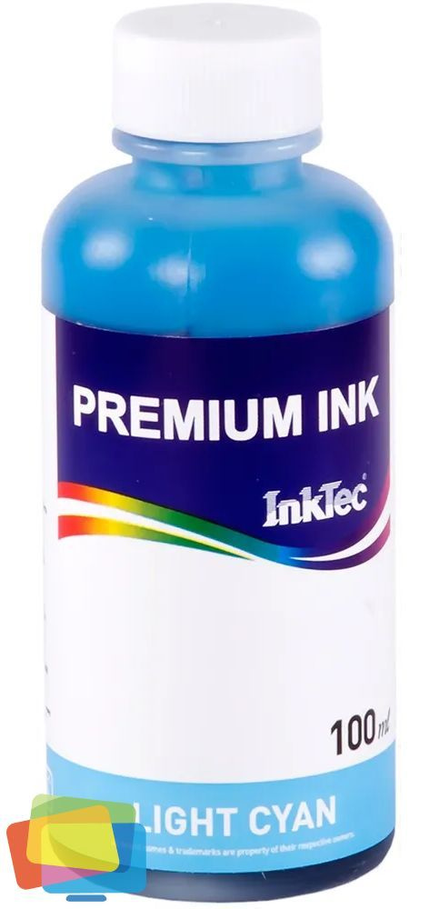 Чернила для Epson INKTEC E0017-100MLC, водные, Light Cyan (светло-голубые), 100 мл  #1