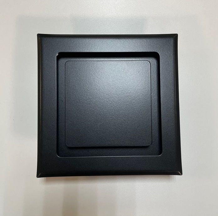 Диффузор приточно-вытяжной на магнитах регулируемый НДК-150 декоративный металлический черный матовый #1