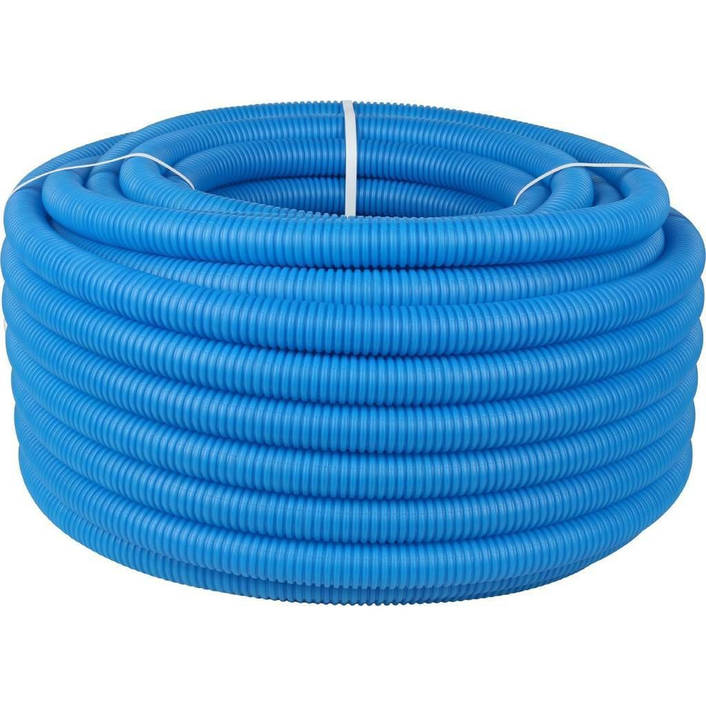 Труба гофрированная ПНД STOUT SPG-0001-503525 цвет синий, наружным диаметром 35 мм для труб диаметром #1