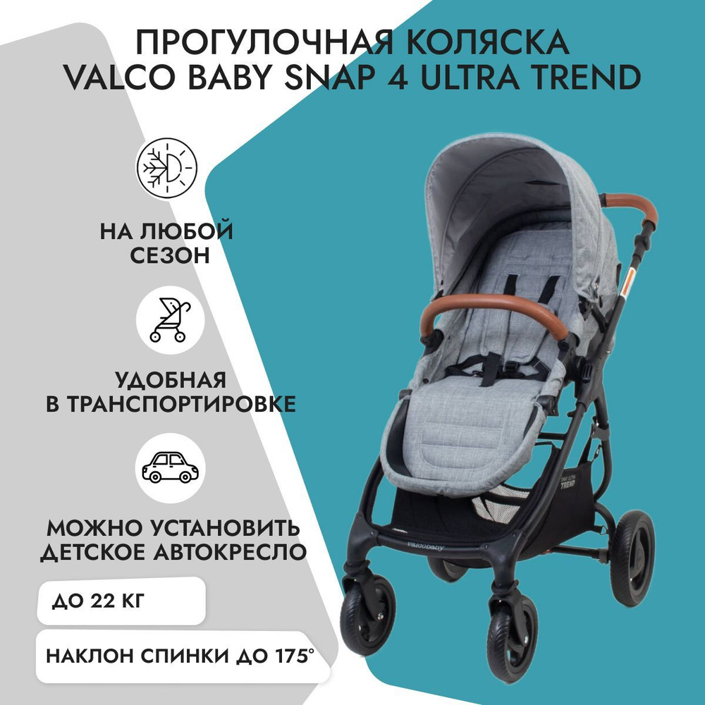 Прогулочная коляска Valco Baby Snap 4 Ultra Trend Grey Marle #1