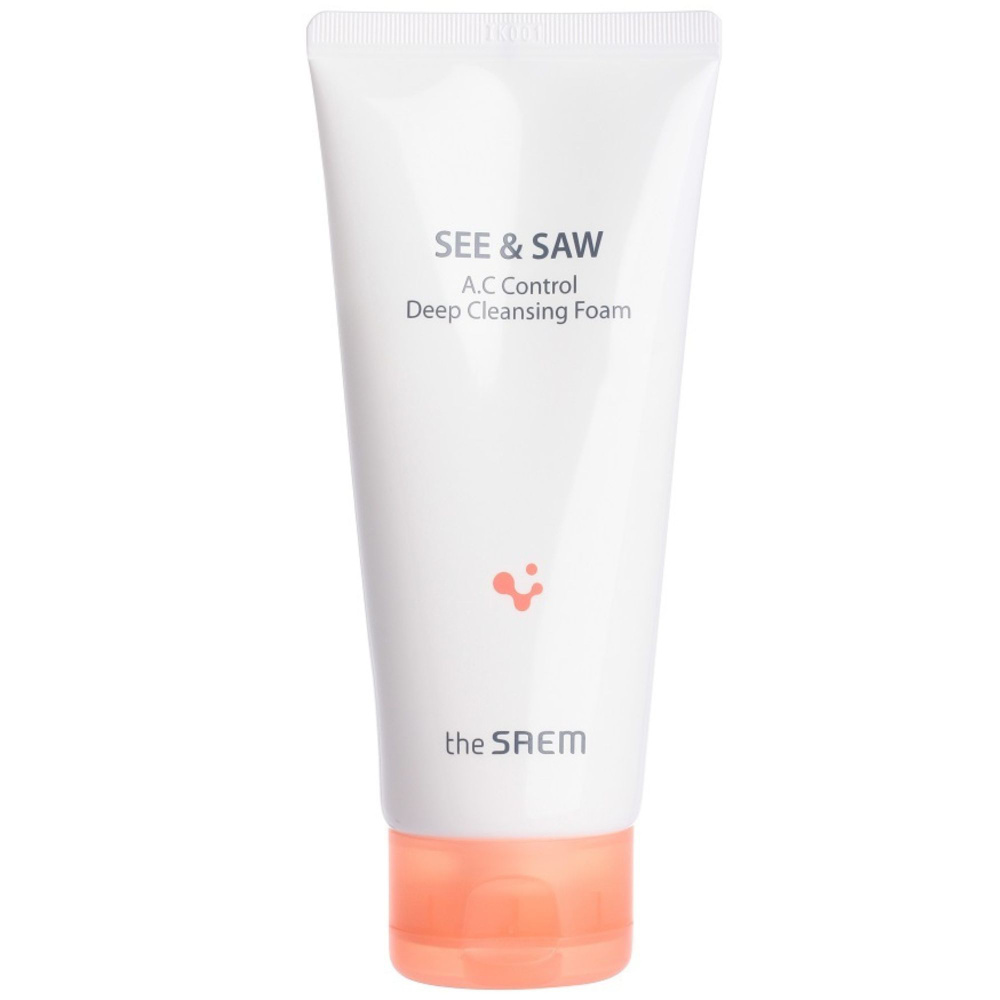 The Saem Очищающая пенка для снятия макияжа с проблемной кожи, увлажняющая и питающая See Saw AC Control #1