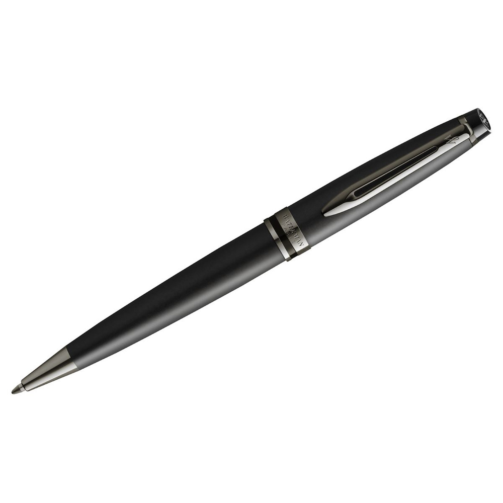 Ручка шариковая Waterman "Expert Metallic Black RT" синяя, 1,0мм, подарочная упаковка  #1