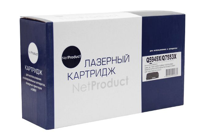 Картридж Q5949X/HPQ7553X для HP LJ P2015/1320/3390/3392, NetProduct , 7K #1