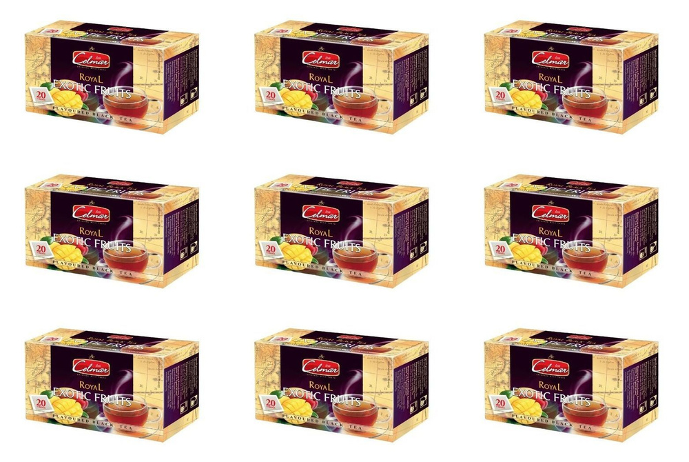CELMAR Чай Black tea and exotic fruits 20 пакетиков , 9 уп #1