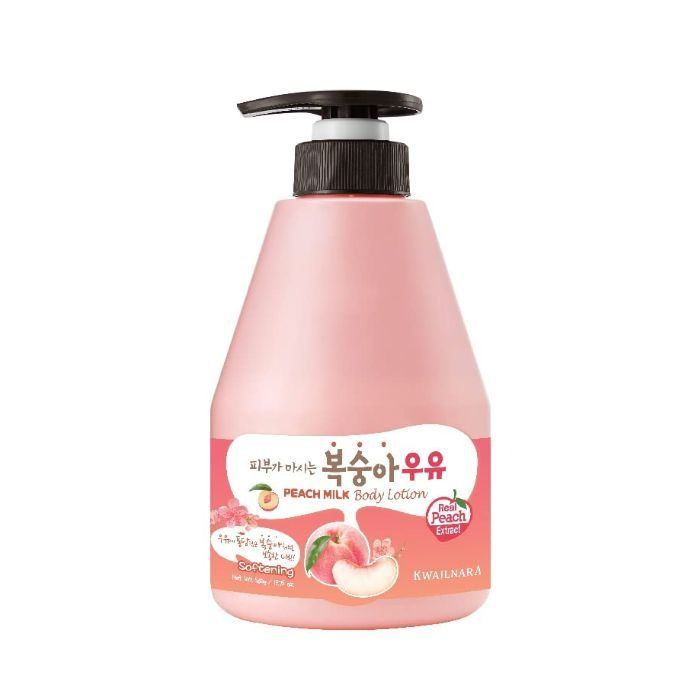 Welcos Kwailnara Peach Milk Body Lotion питательный лосьон для тела с ароматом персика (560мл.)  #1