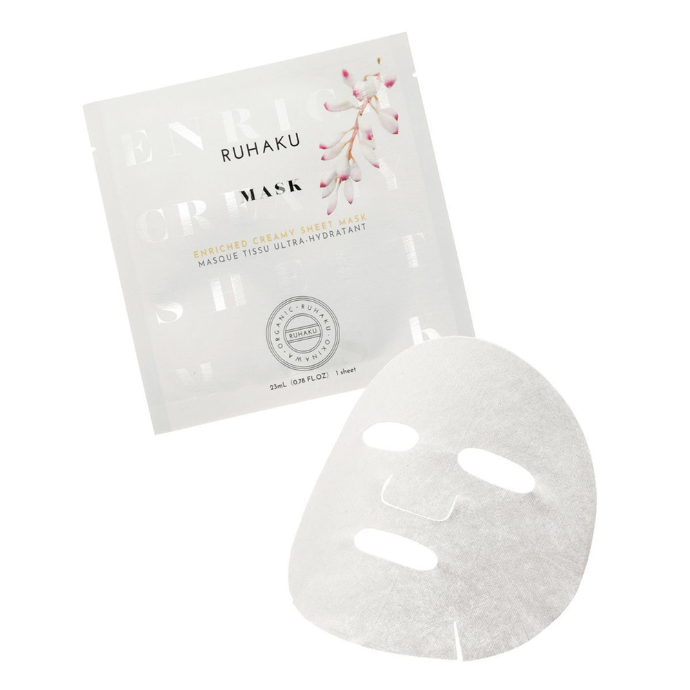 Тканевая питательная кремовая маска для лица Ruhaku Enriched Creamy Sheet Mask, 1 шт.  #1