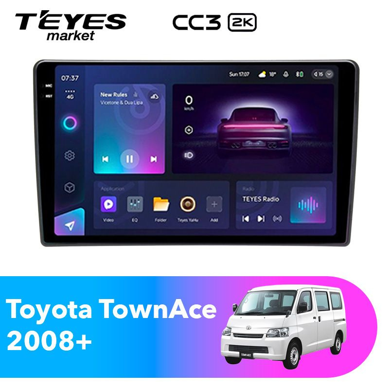 TEYES Магнитола CC3 2K 4 Gb 9.5" для Toyota TownAce 2008+ #1