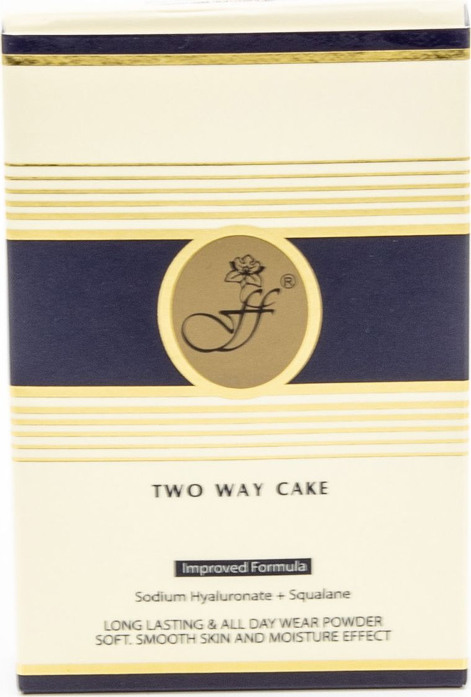 FFLEUR / Флер Пудра для лица компактная Two Way Cake 2в1 тон 3 Сахара, с гиалуроновой кислотой и скваланом, #1