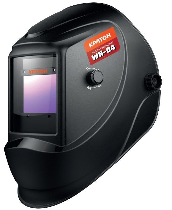 Маска сварщика Кратон WH-04 (4-13 зона обзора 100х60 мм) / для защиты лица / для сварочных работ  #1