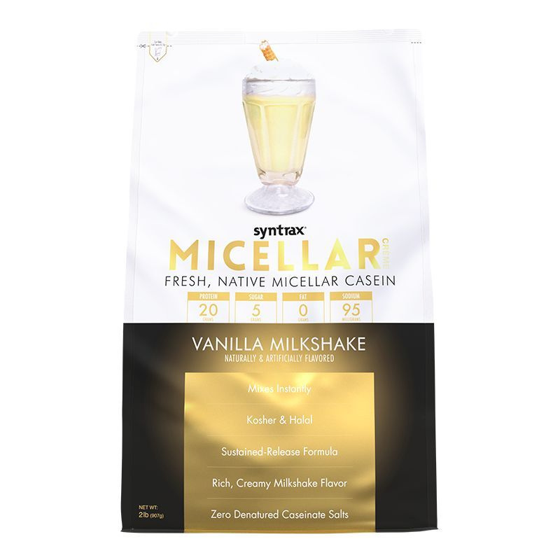 Казеиновый протеин Syntrax Micellar Creme 908 гр Ванильный молочный коктейль  #1