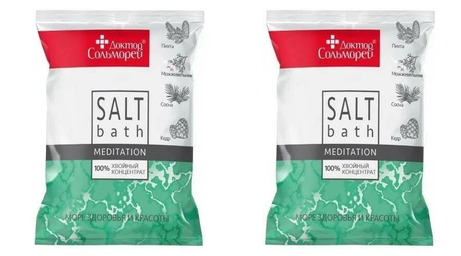 Доктор Сольморей Хвойная соль для ванн, Медитация, 500 г, 2 шт  #1