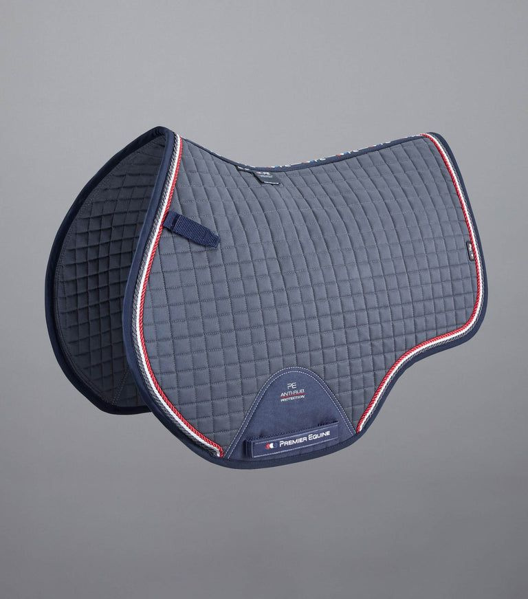 Вальтрап для лошади из хлопка Close Contact Cotton Dressage Saddle Pad (серый)  #1