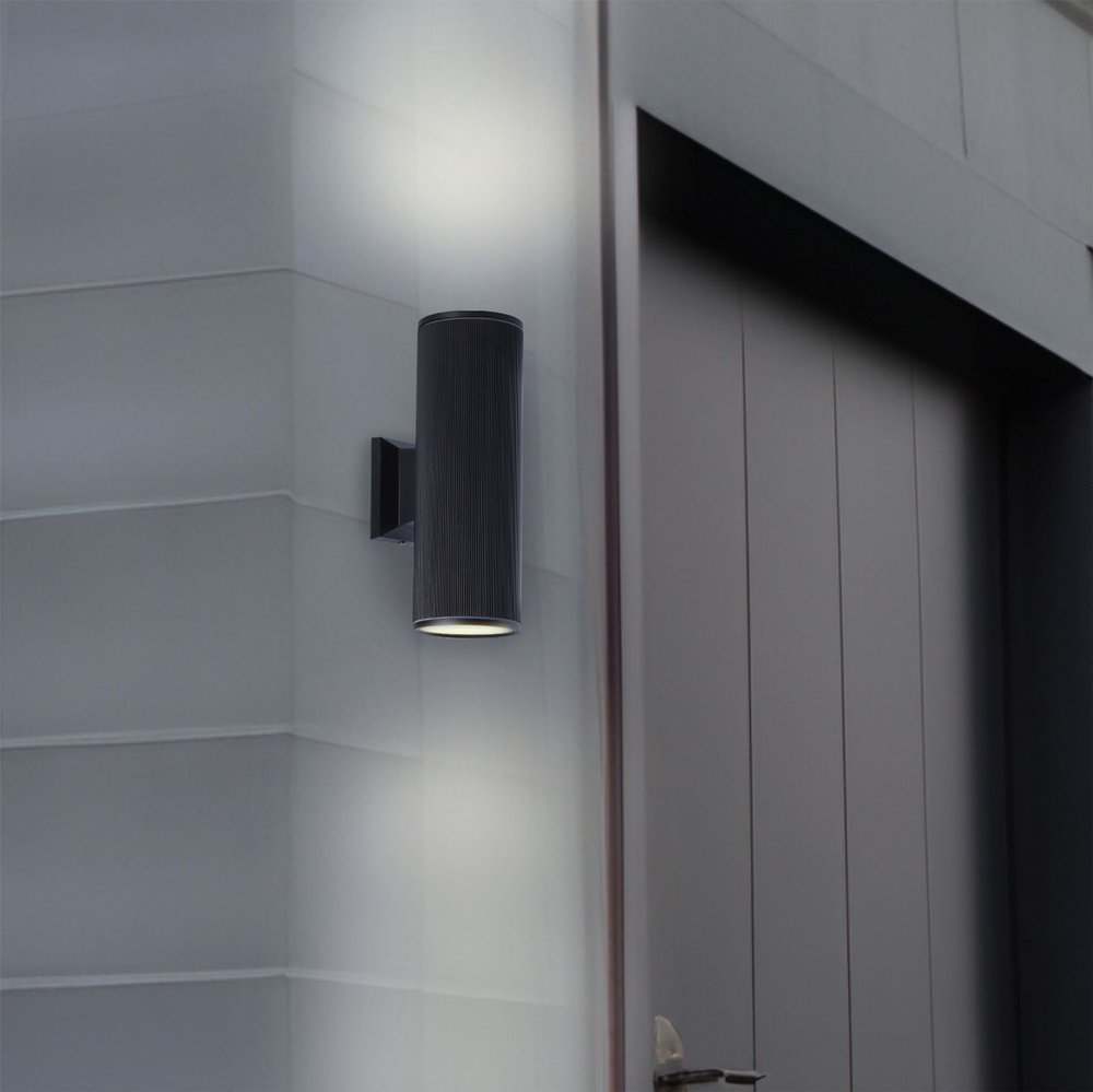 Светильник Smartbuy фасадный настенный уличный под лампу E27*2, IP65 (SBL-WLBK3-2E27), черный  #1