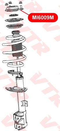 Vtr Опора амортизатора, арт. MI6009M, 1 шт. #1