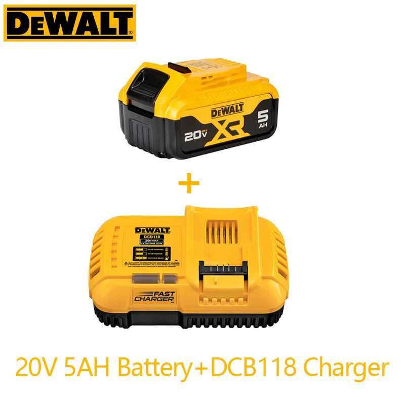 DEWALT DCB205 20V 5AH DCB118 Оригинальное зарядное устройство для литиевых аккумуляторов  #1