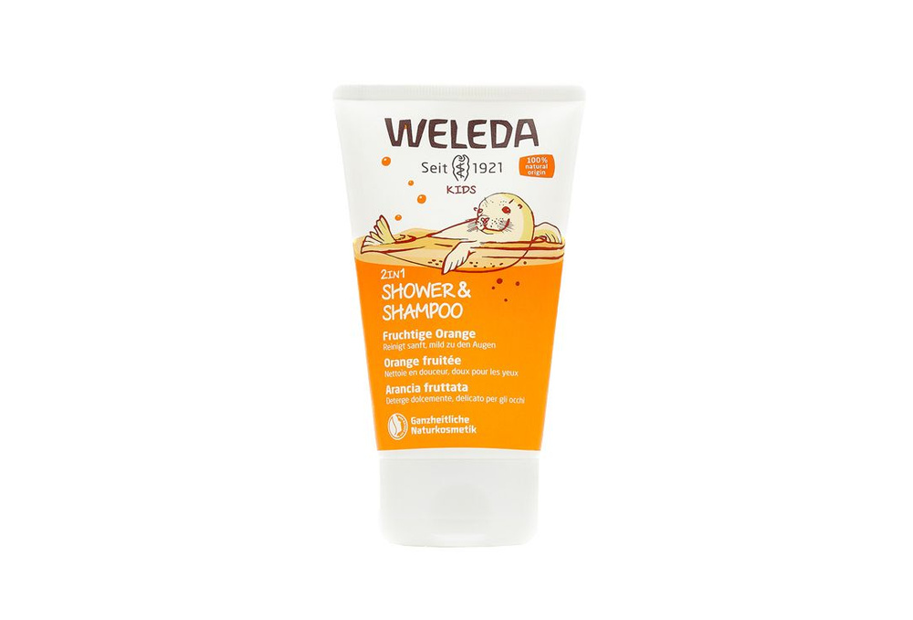 WELEDA Детский шампунь -гель для волос и тела Kids 2In1 Shampoo & Body Wash Happy Orange  #1