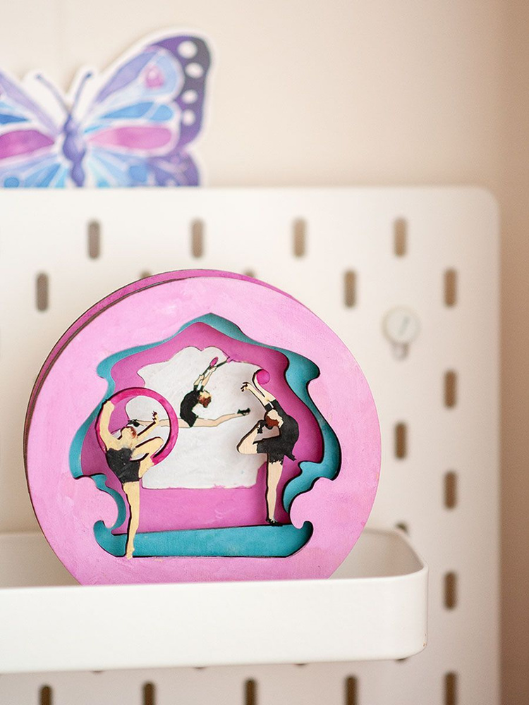 3D раскраска "Гимнастика" / Детский подарочный для гимнасток / набор для творчества  #1