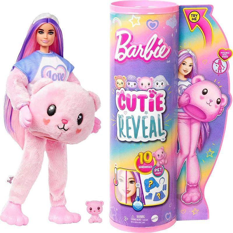 Кукла Барби Barbie Cutie Reveal 5 series Teddy Bear (Костюм Плюшевый Мишка)  #1