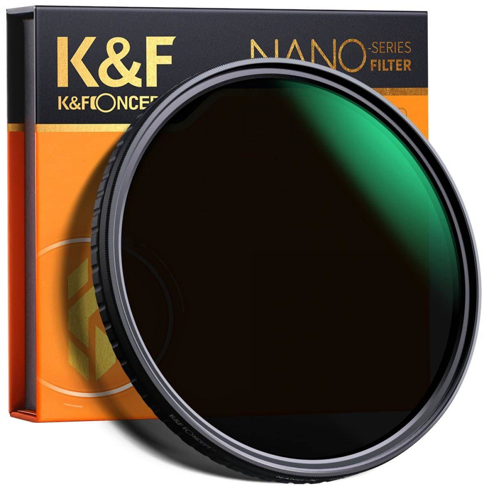 Фильтр K&F 52 мм Nano X с переменной величиной ND32-ND512 (5-9 stop) переменный нейтрально серый  #1