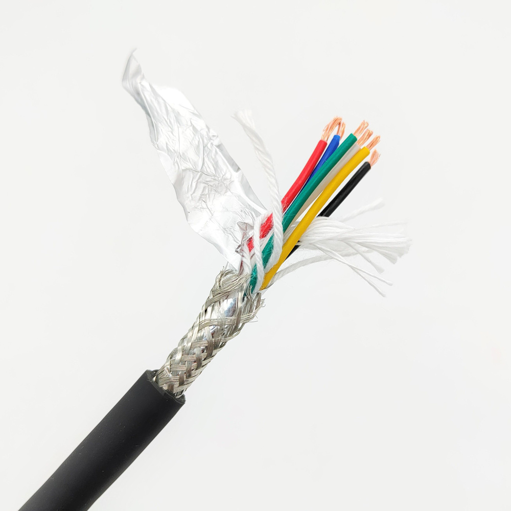 Кабель гибкий экранированный TRVVP 6х0.5, для ЧПУ, шаговых двигателей ...