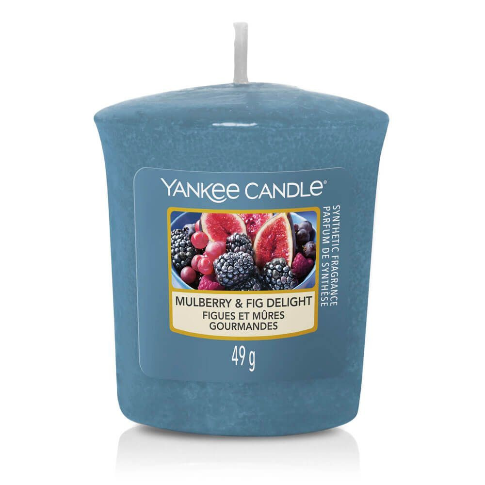Yankee Candle Свеча ароматическая "Инжир и ежевика", 6 см х 6 см, 1 шт  #1