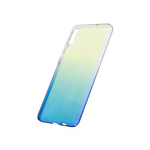 Чехол Samsung A50, силиконовый, хамелеон голубой #1