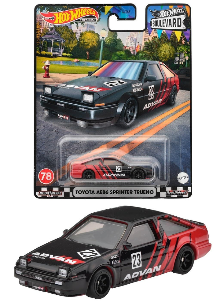 Машинка Hot Wheels премиальная TOYOTA AE86 SPRINTER TRUENO/ GJT68-78-HKF28 #1