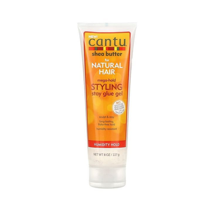 Cantu Mega Hold Styling Stay Glue - гель для укладки кудрявых волос, 227 г  #1