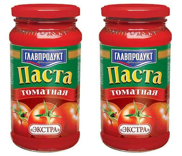 Паста томатная ГЛАВПРОДУКТ Экстра, 2 уп по 480 г #1